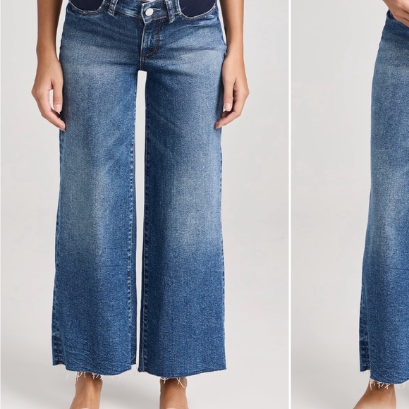 DL1961 Hepburn Maternity Wide Leg Jeans - Picture 4 of 5